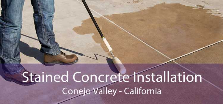 Stained Concrete Installation Conejo Valley - California