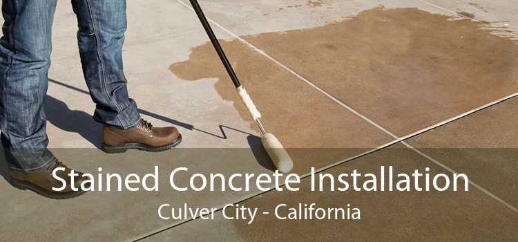 Stained Concrete Installation Culver City - California