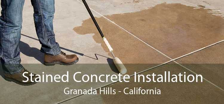 Stained Concrete Installation Granada Hills - California