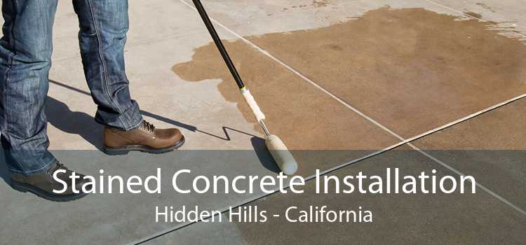 Stained Concrete Installation Hidden Hills - California