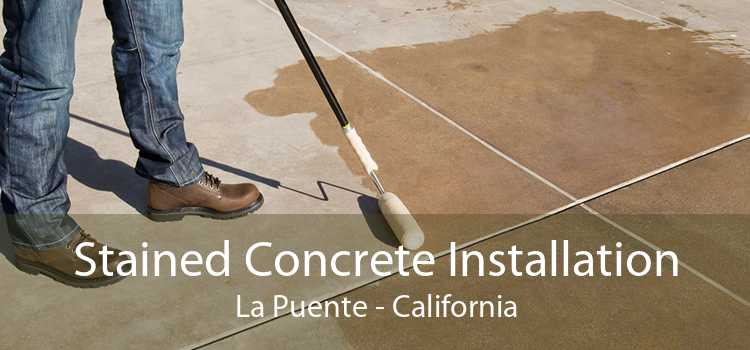 Stained Concrete Installation La Puente - California
