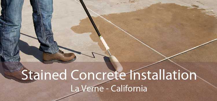 Stained Concrete Installation La Verne - California