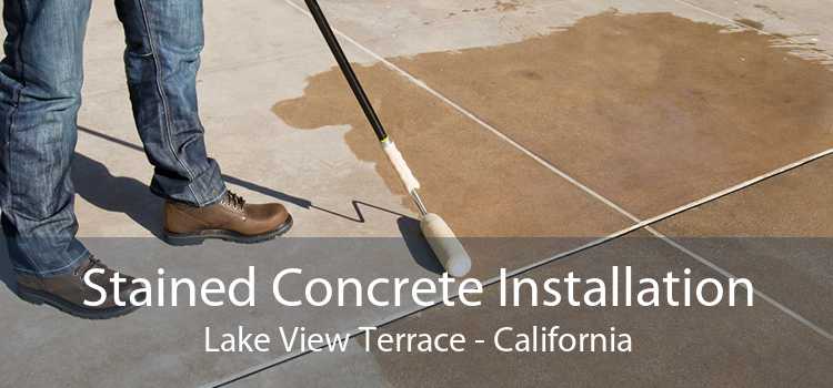 Stained Concrete Installation Lake View Terrace - California