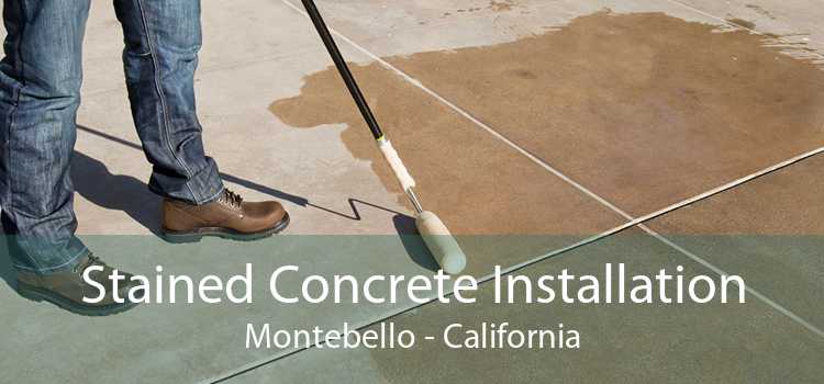 Stained Concrete Installation Montebello - California