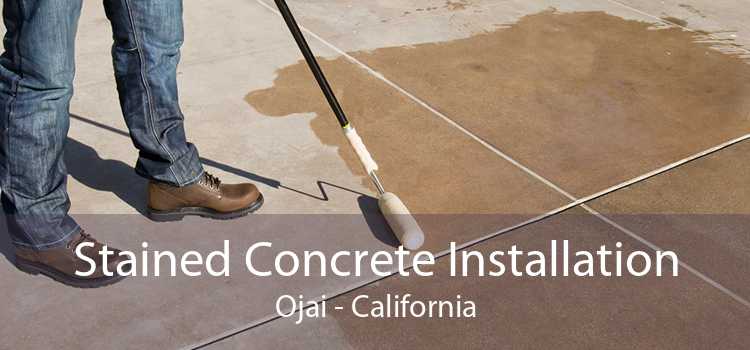 Stained Concrete Installation Ojai - California