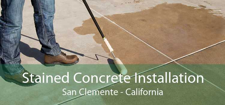 Stained Concrete Installation San Clemente - California