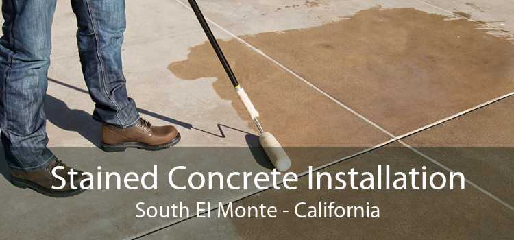 Stained Concrete Installation South El Monte - California