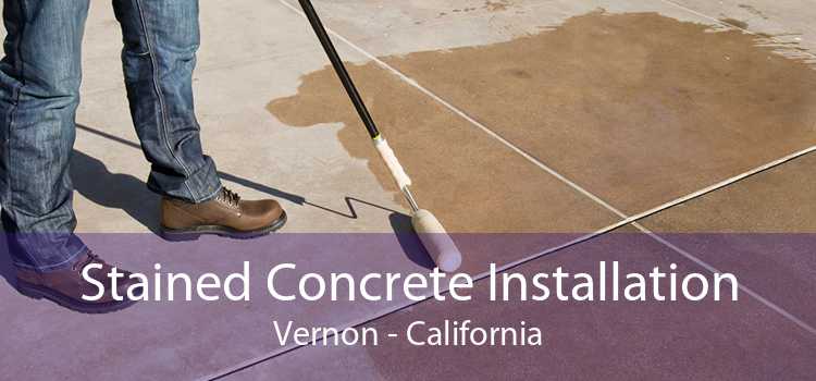 Stained Concrete Installation Vernon - California