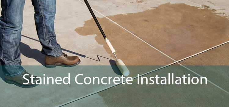 Stained Concrete Installation 