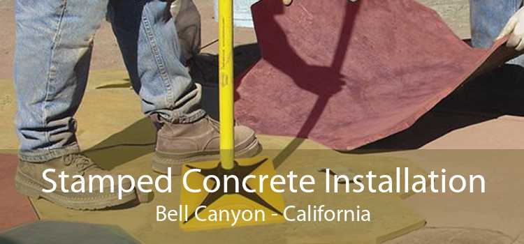 Stamped Concrete Installation Bell Canyon - California