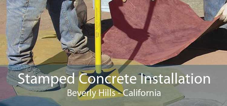 Stamped Concrete Installation Beverly Hills - California