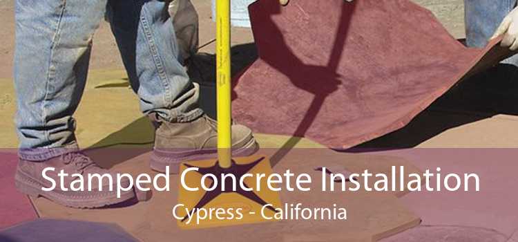 Stamped Concrete Installation Cypress - California