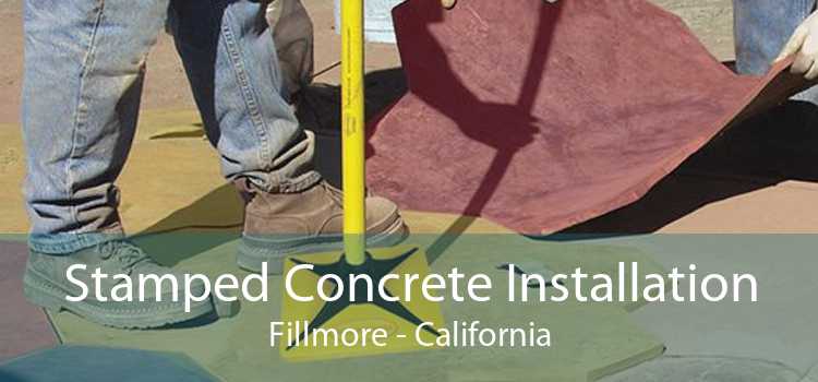 Stamped Concrete Installation Fillmore - California