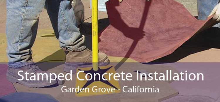 Stamped Concrete Installation Garden Grove - California
