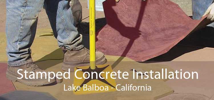 Stamped Concrete Installation Lake Balboa - California