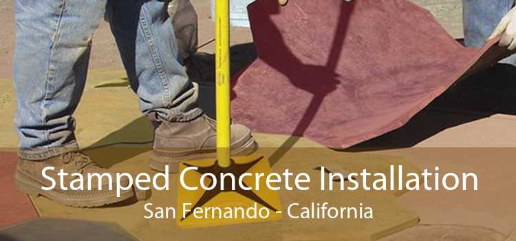 Stamped Concrete Installation San Fernando - California