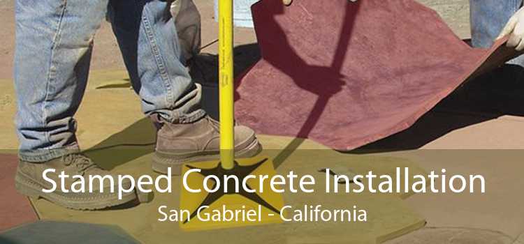 Stamped Concrete Installation San Gabriel - California