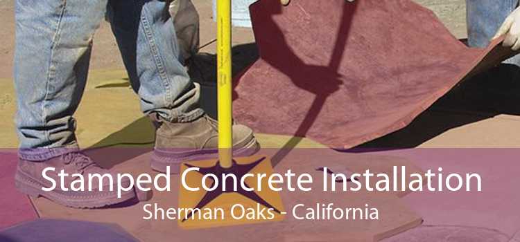 Stamped Concrete Installation Sherman Oaks - California