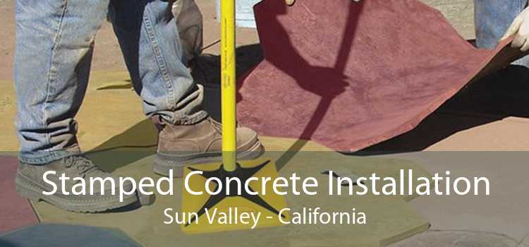 Stamped Concrete Installation Sun Valley - California