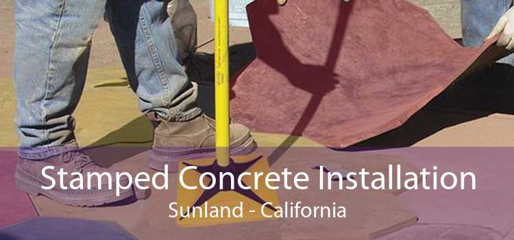 Stamped Concrete Installation Sunland - California