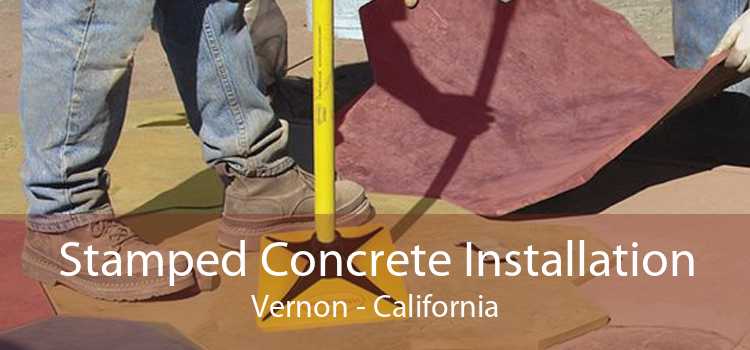 Stamped Concrete Installation Vernon - California