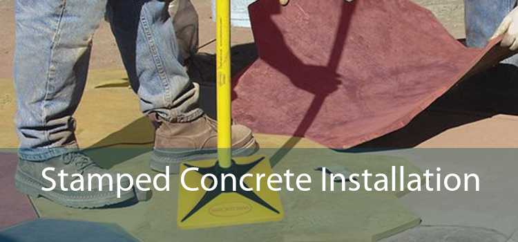 Stamped Concrete Installation 
