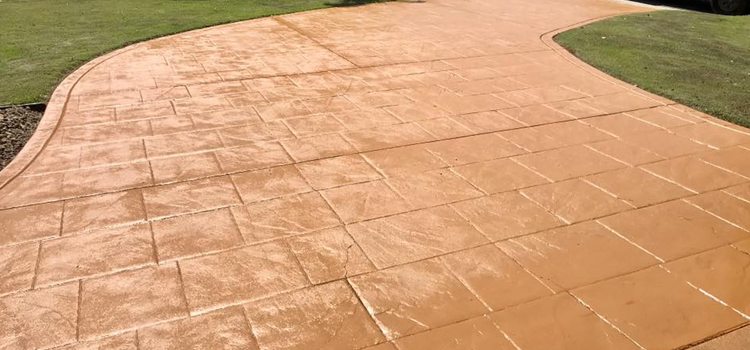 Garden Grove Sandstone Concrete Driveway Crack Filling
